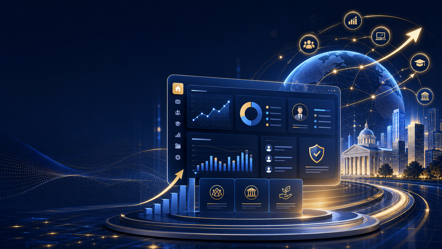 AI-generated investor relations illustration