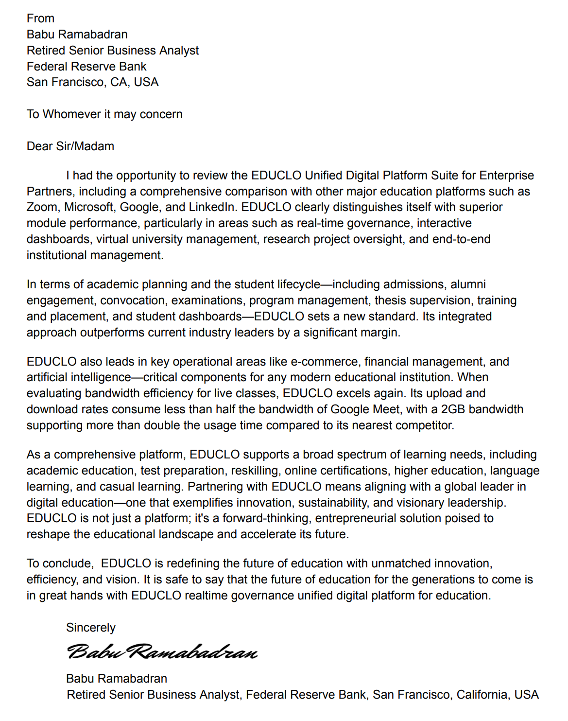 EDUCLO Revolution Diagram